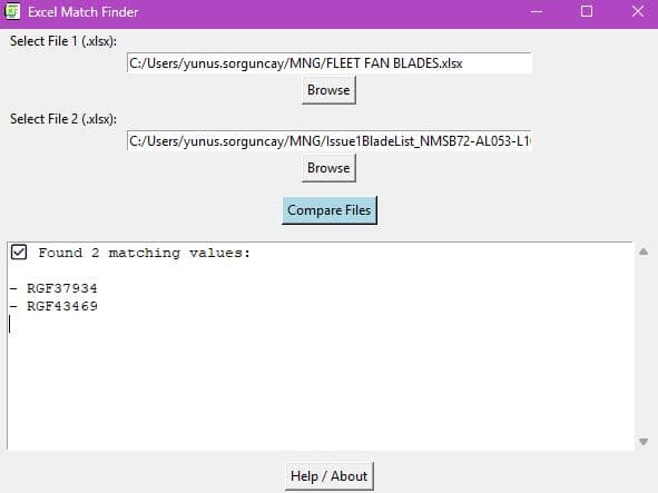 Maintenance Planning Tools screenshot